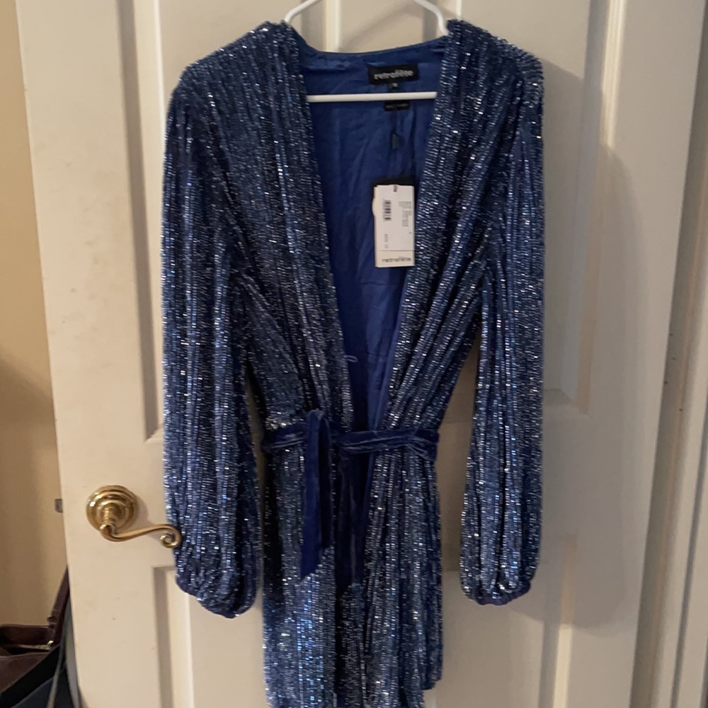 Retrofrete blue sequin dress